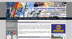 Desktop Screenshot of humannageografia.sk